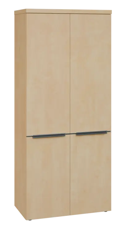 SIN 5 - 84D kancelářská skříň, 4-dveřová, 1820x800x400, bříza světlá